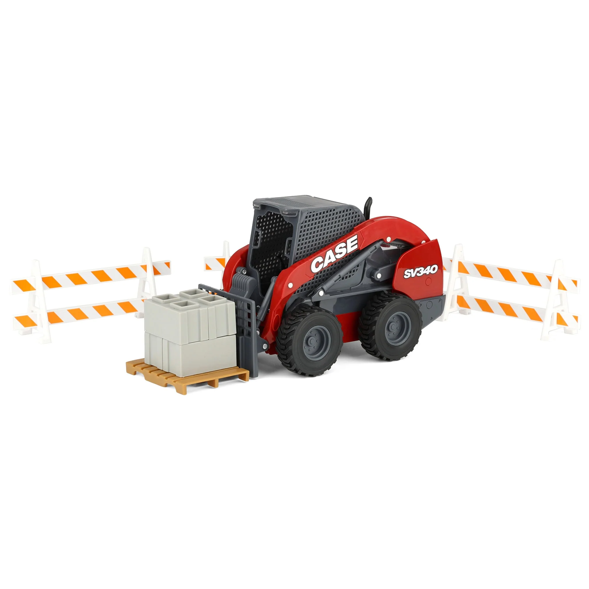 1/16 Case IH Ram Pickup Truck with Case SV340 Skid Loader, ERTL Big Farm - Image 4