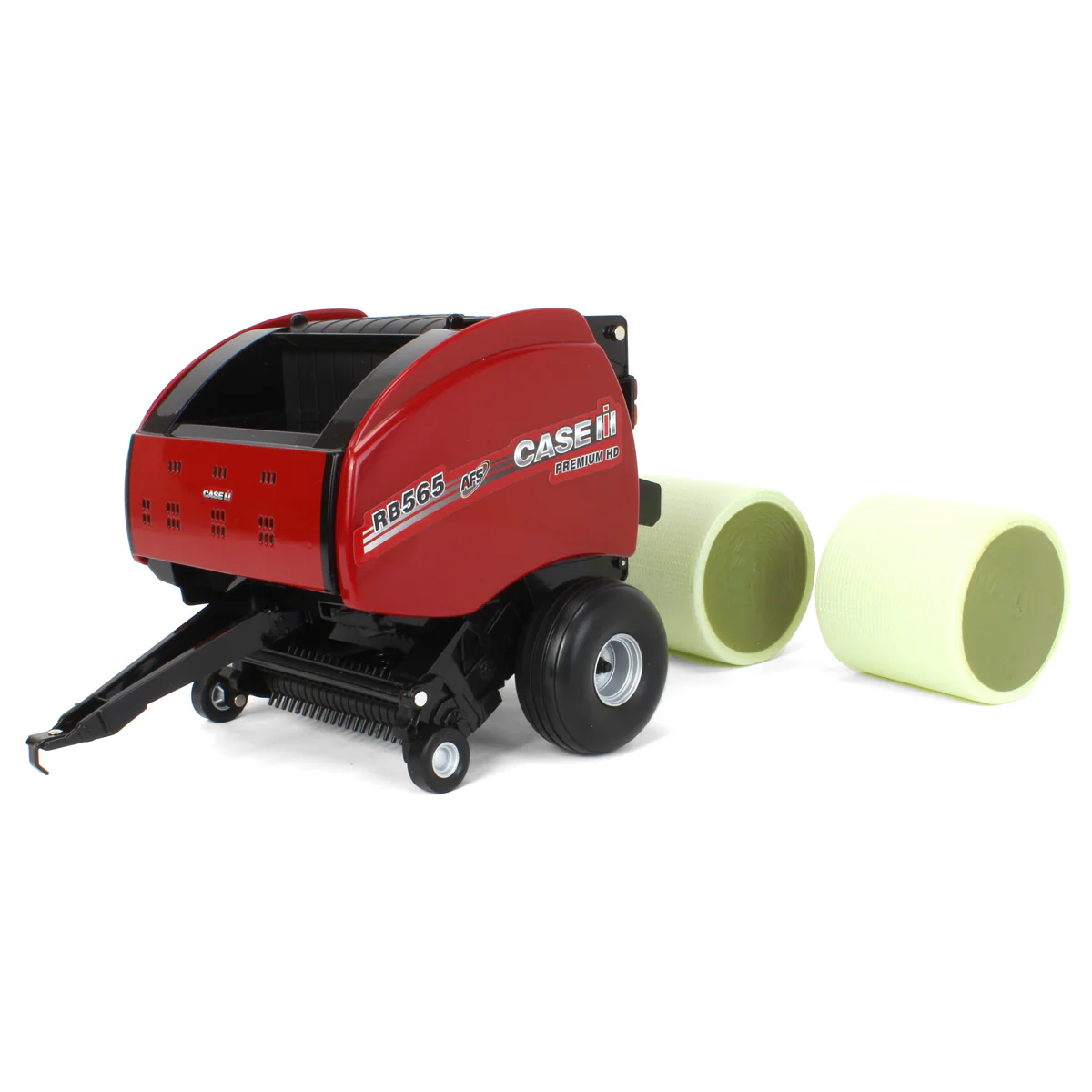 1/16 Case IH RB565 Round Baler with 2 Round Bales by ERTL - Image 3