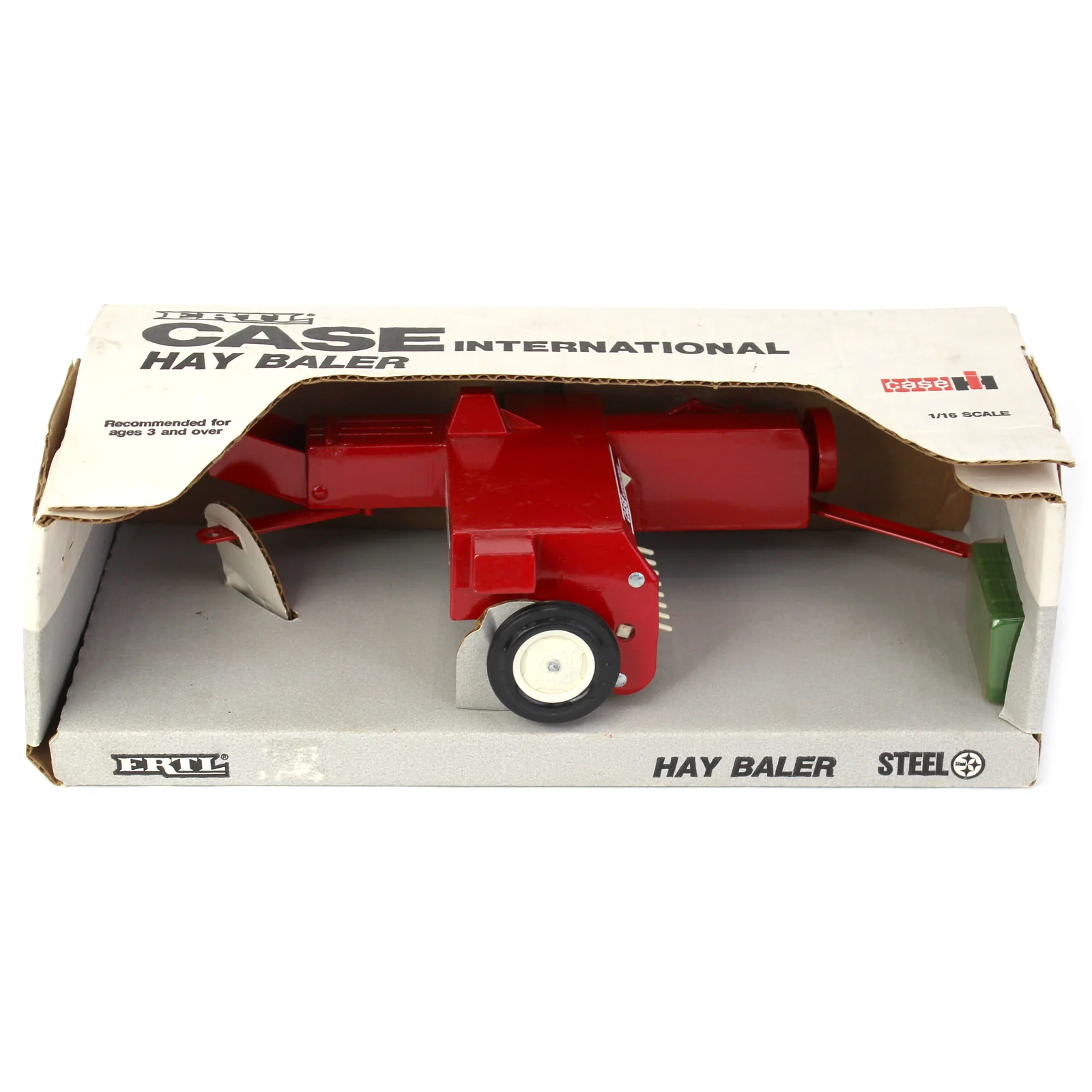 1/16 Case IH Red Steel Small Square Baler with Bales by ERTL