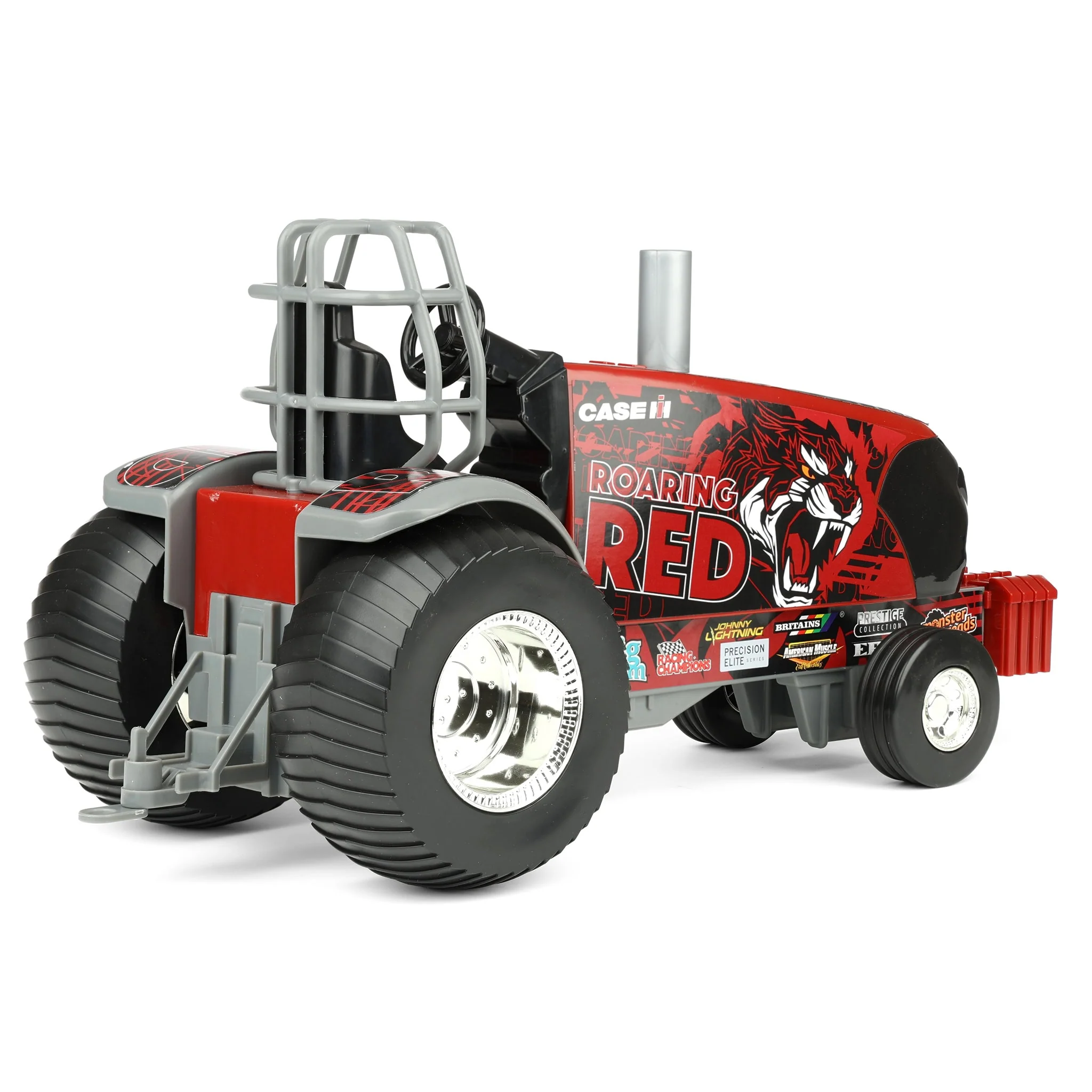 1/16 Case IH "Roaring Red" Pulling Tractor, ERTL Big Farm - Image 3