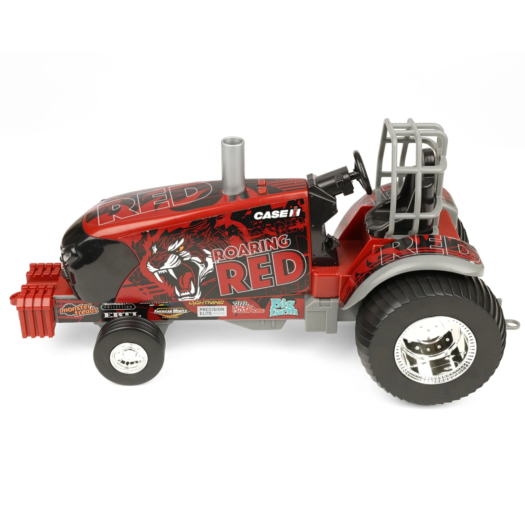 1/16 Case IH "Roaring Red" Pulling Tractor, ERTL Big Farm - Image 6