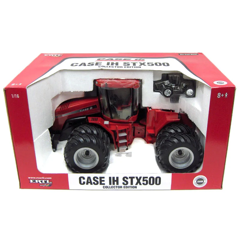 1/16 Collector Edition Case IH STX500 4WD Tractor with Chrome 1/64 Scale Version by ERTL
