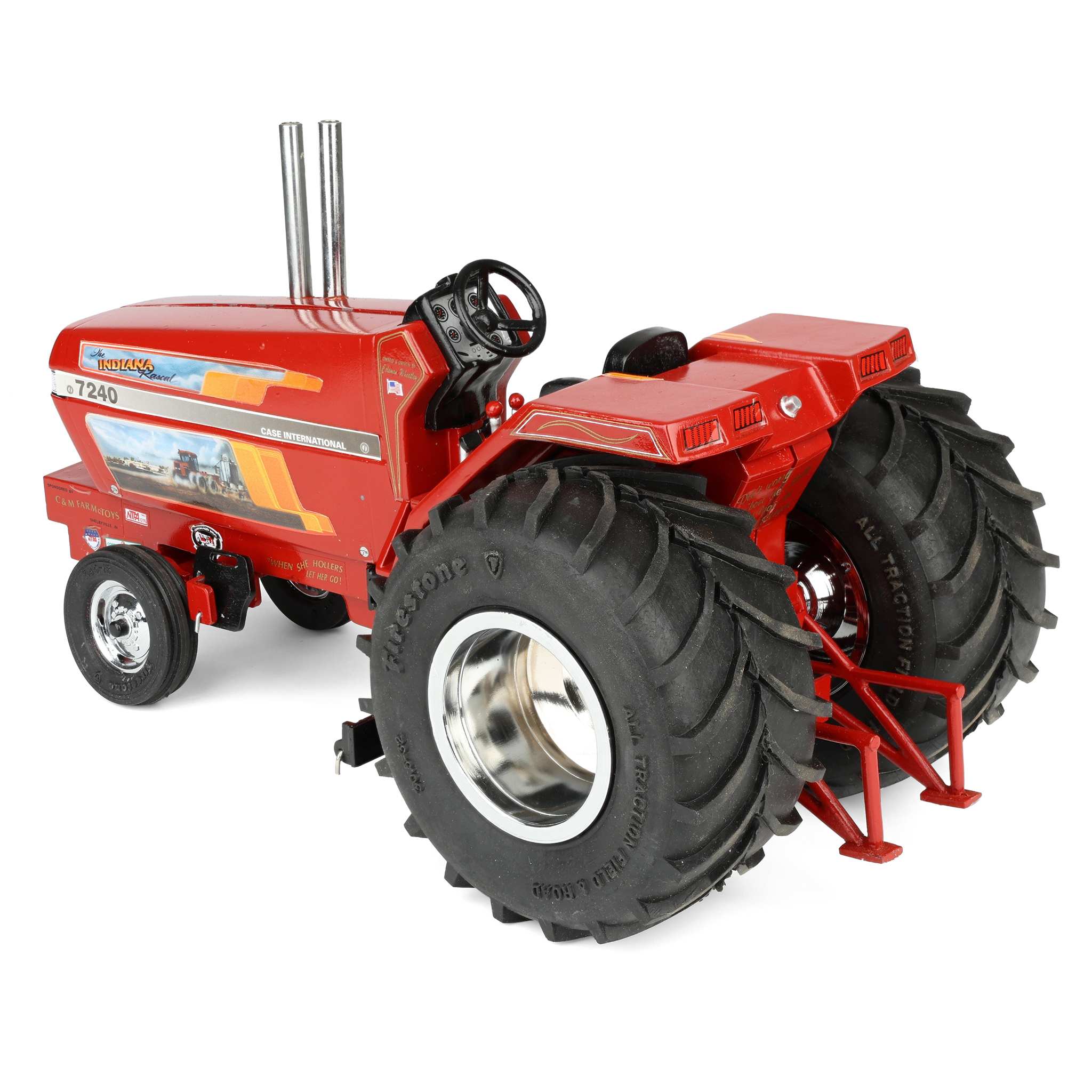 1/16 Coleman Wheatley "The Indiana Rascal" Case IH 7240 Magnum Resin Pulling Tractor by C&M Farm Toys - Image 4