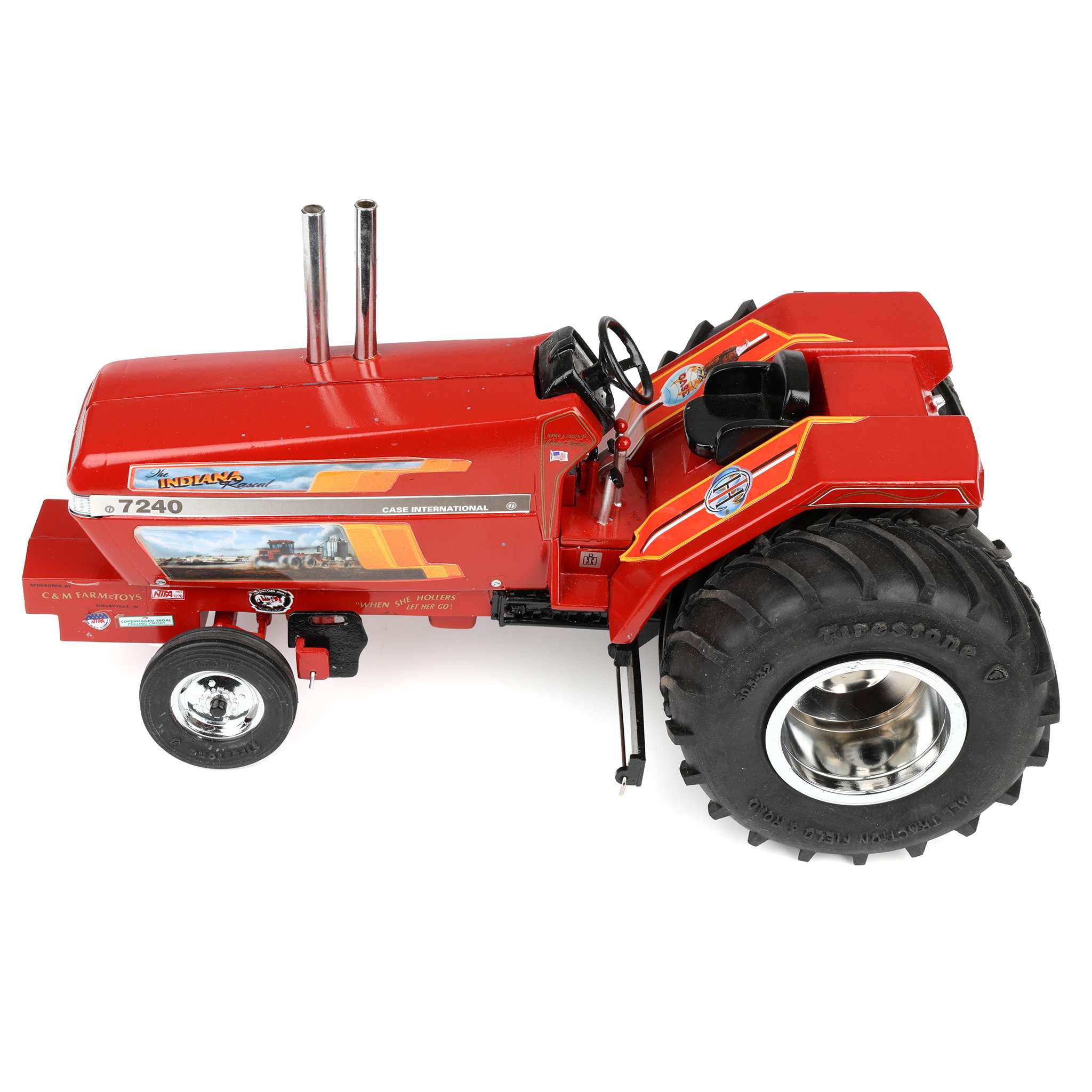 1/16 Coleman Wheatley "The Indiana Rascal" Case IH 7240 Magnum Resin Pulling Tractor by C&M Farm Toys - Image 5
