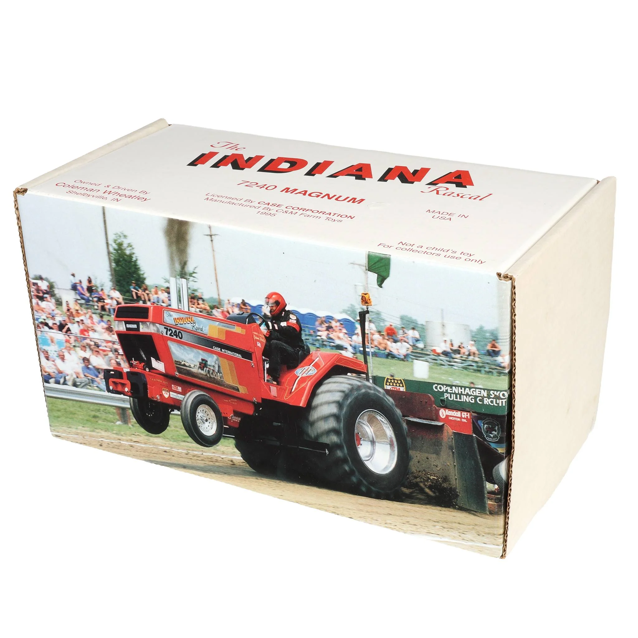1/16 Coleman Wheatley "The Indiana Rascal" Case IH 7240 Magnum Resin Pulling Tractor by C&M Farm Toys - Image 6