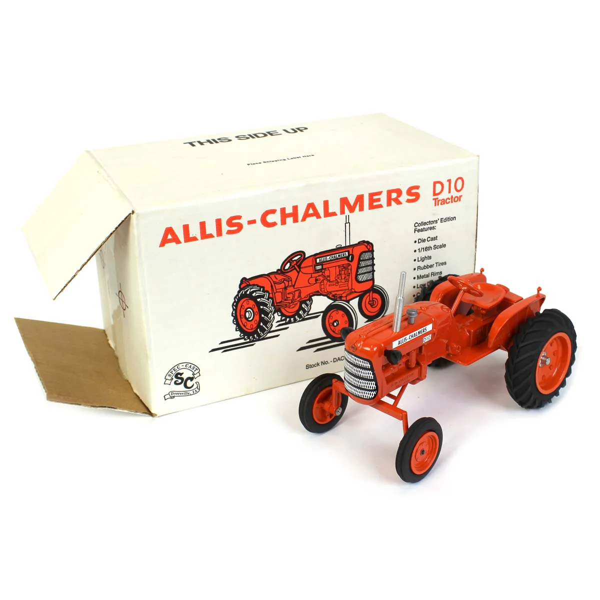 1/16 Collector Edition Allis Chalmers D10 Wide Front Tractor, July 1990 by SpecCast - Image 3