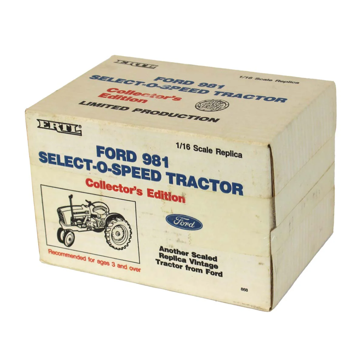 1/16 Ford 981 Select-O-Speed Tractor with Narrow Front, Collector Edition, Made by ERTL in 1987 - Image 5