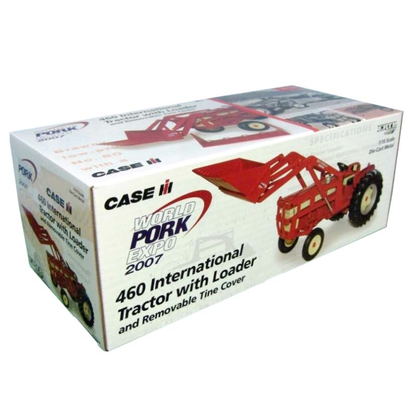 1/16 International 460 Tractor with 50 Loader by ERTL, 2007 World Pork Expo Collector Edition