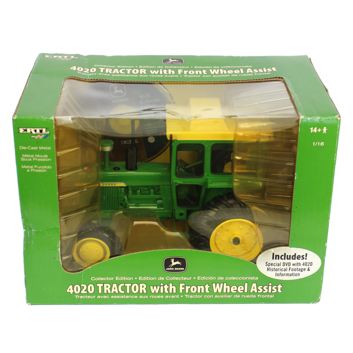 1/16 John Deere 4020 Diesel Tractor with Front Wheel Assist, Collector Edition by ERTL - Image 2