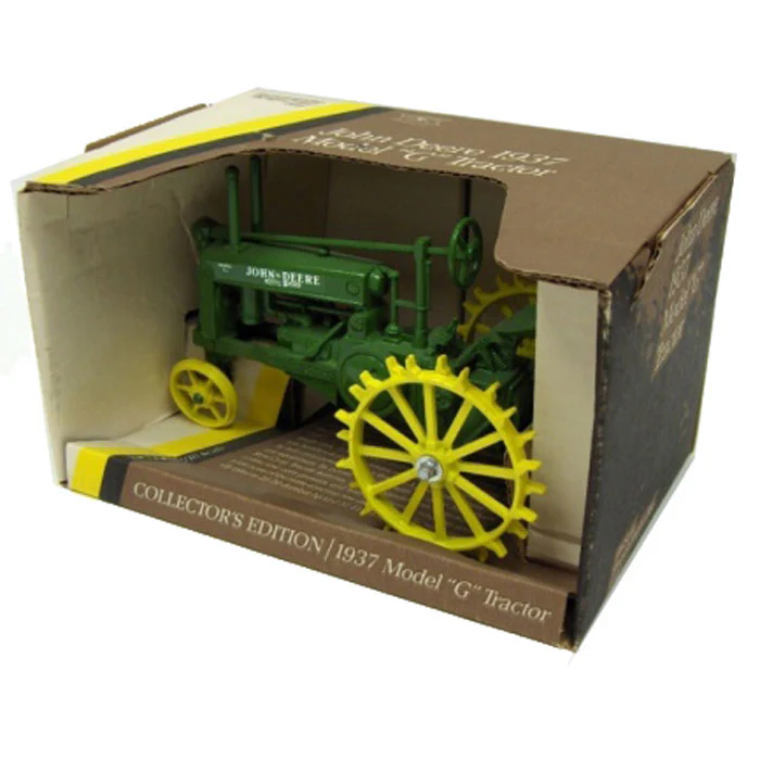 1/16 Collector Edition John Deere 1937 Model G Narrow Front Tractor on Steel Wheels by ERTL