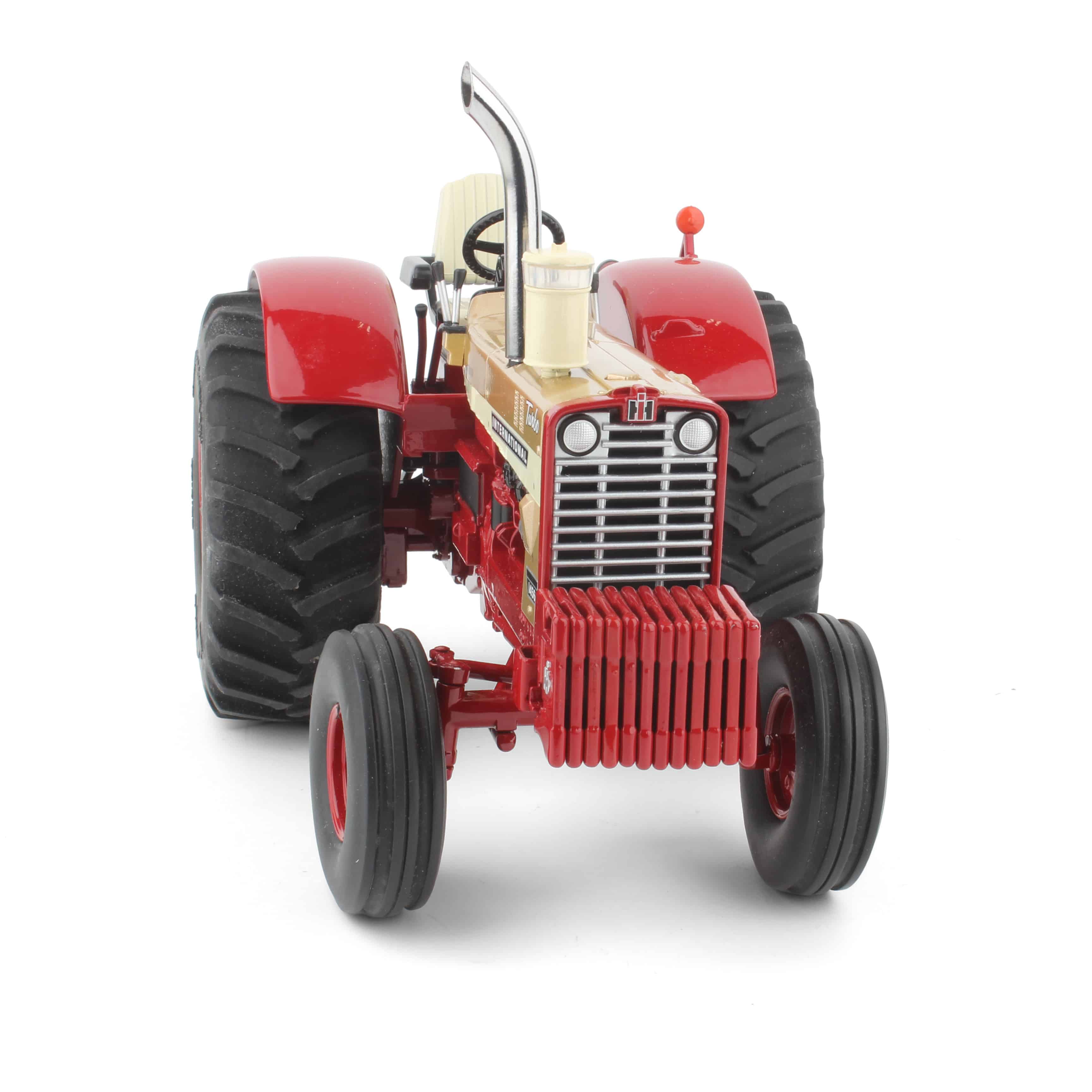 1/16 CUSTOM Ertl Prestige IH 1456 Wheatland Gold Demonstrator Tractor with Firestone Tires - Image 3