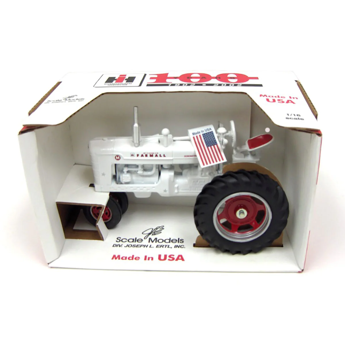 1/16 IH Farmall M White Demo Tractor, Collector Edition, 100 Years, by Scale Models