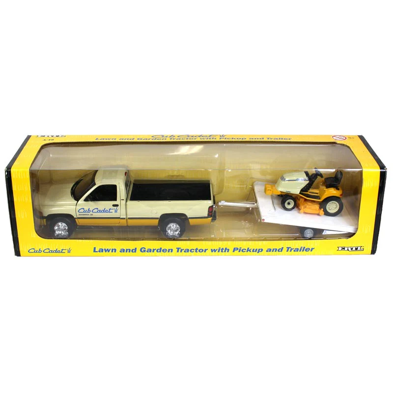 1/16 Dodge RAM 2500 Truck with Trailer and Cub Cadet Lawn Tractor by ERTL