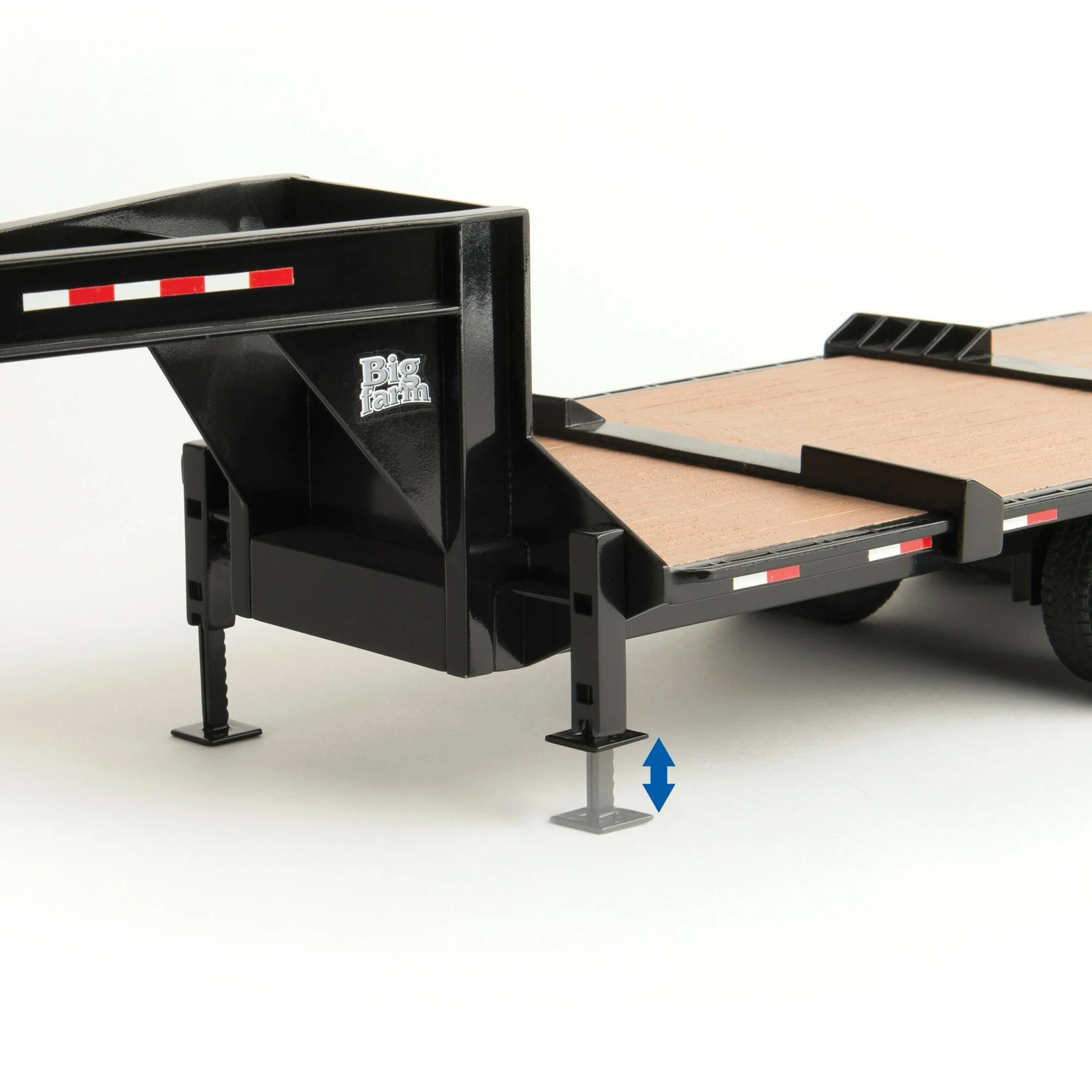 1/16 Big Farm Chevy 3500 High Country Dually Pickup Truck with Gooseneck Trailer & 6 Round Bales - Image 9