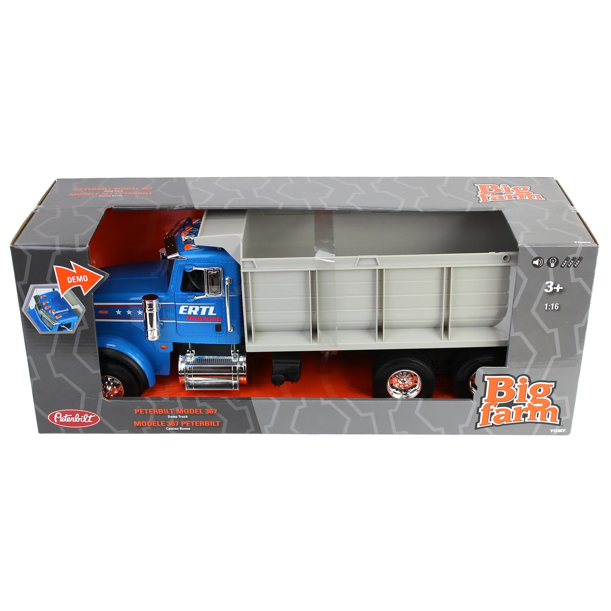 1/16 Big Farm ERTL Peterbilt Model 367 Dump Truck - Image 7