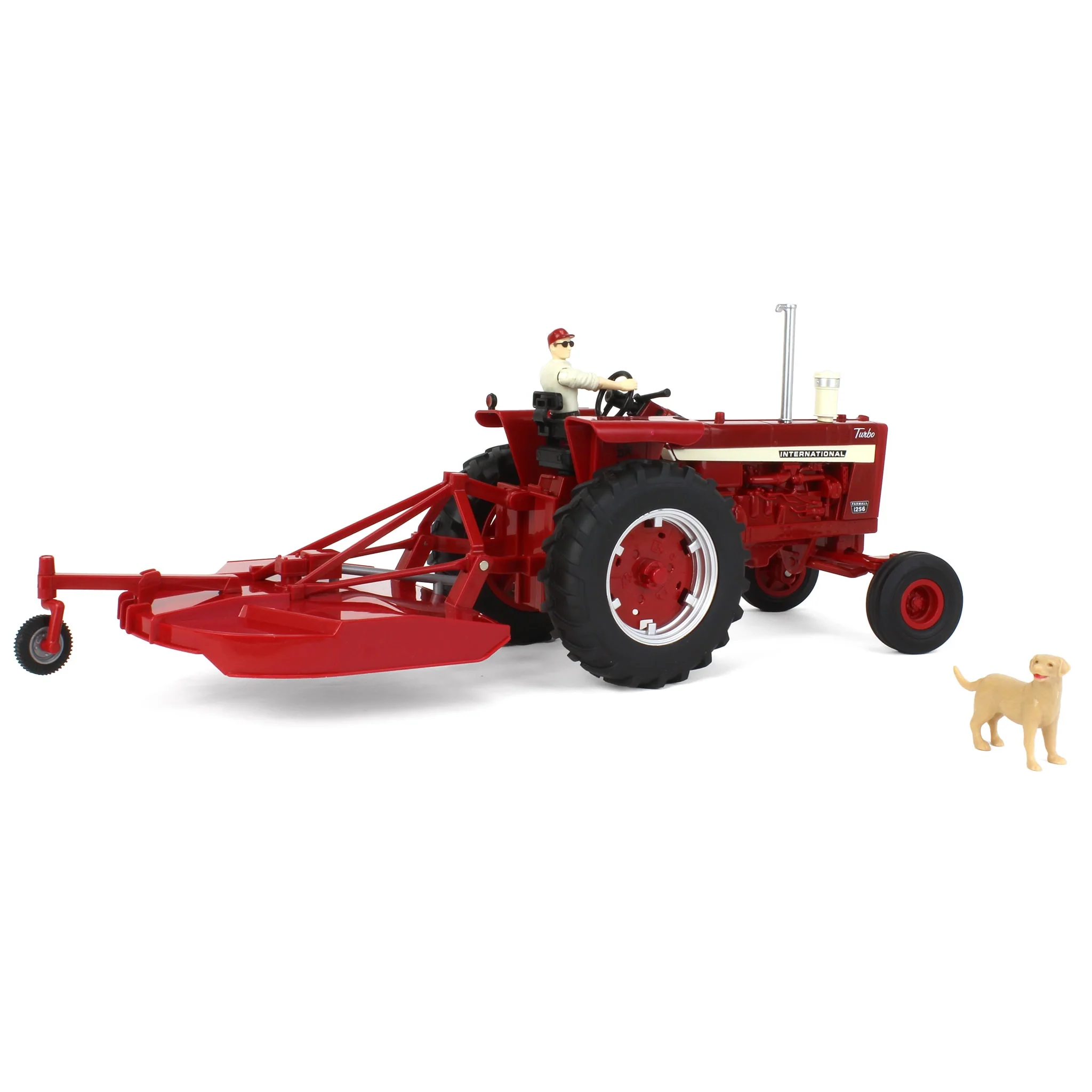 1/16 ERTL Big Farm Farmall 1256 Tractor with Mower & Figures - Image 3