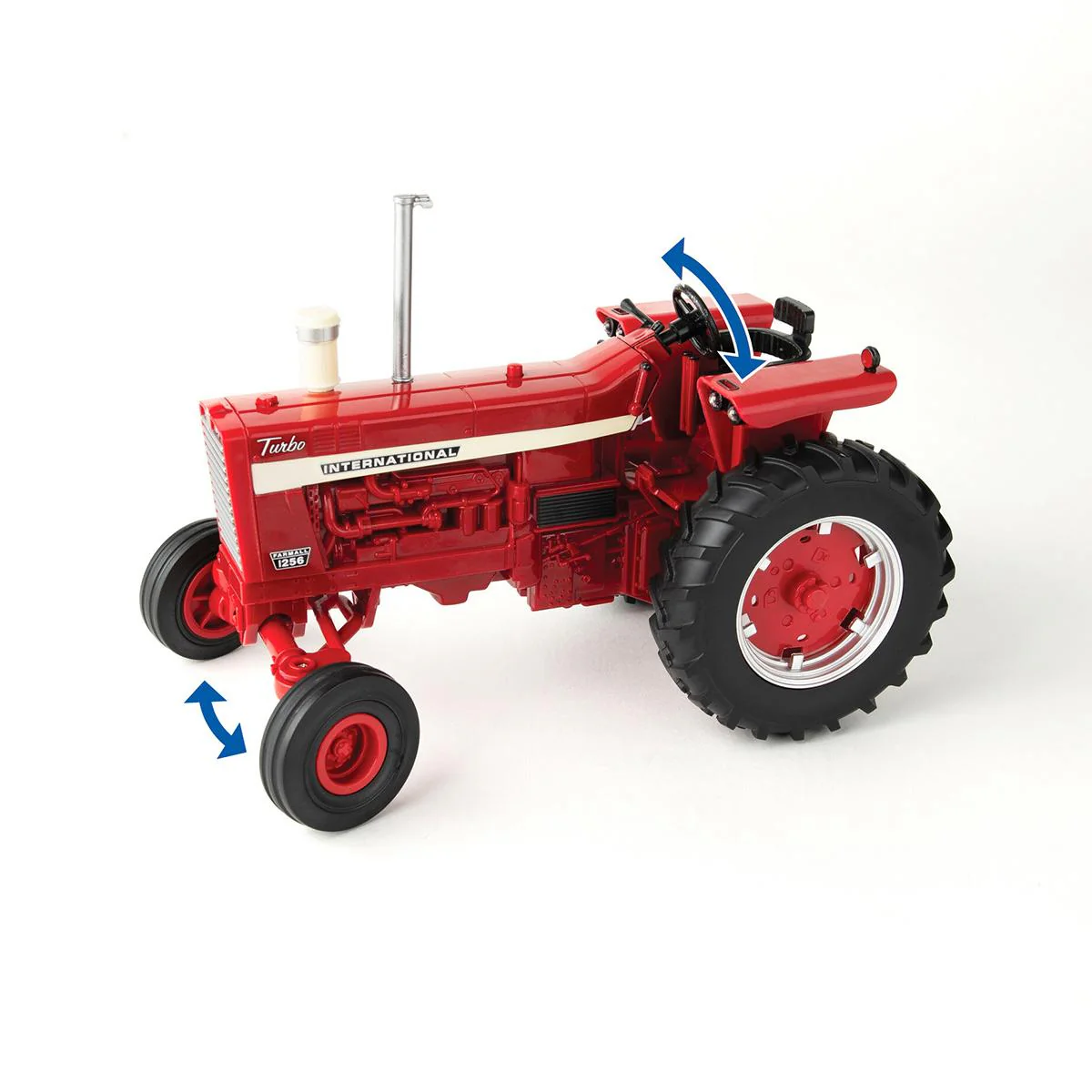 1/16 ERTL Big Farm Farmall 1256 Tractor with Mower & Figures - Image 6
