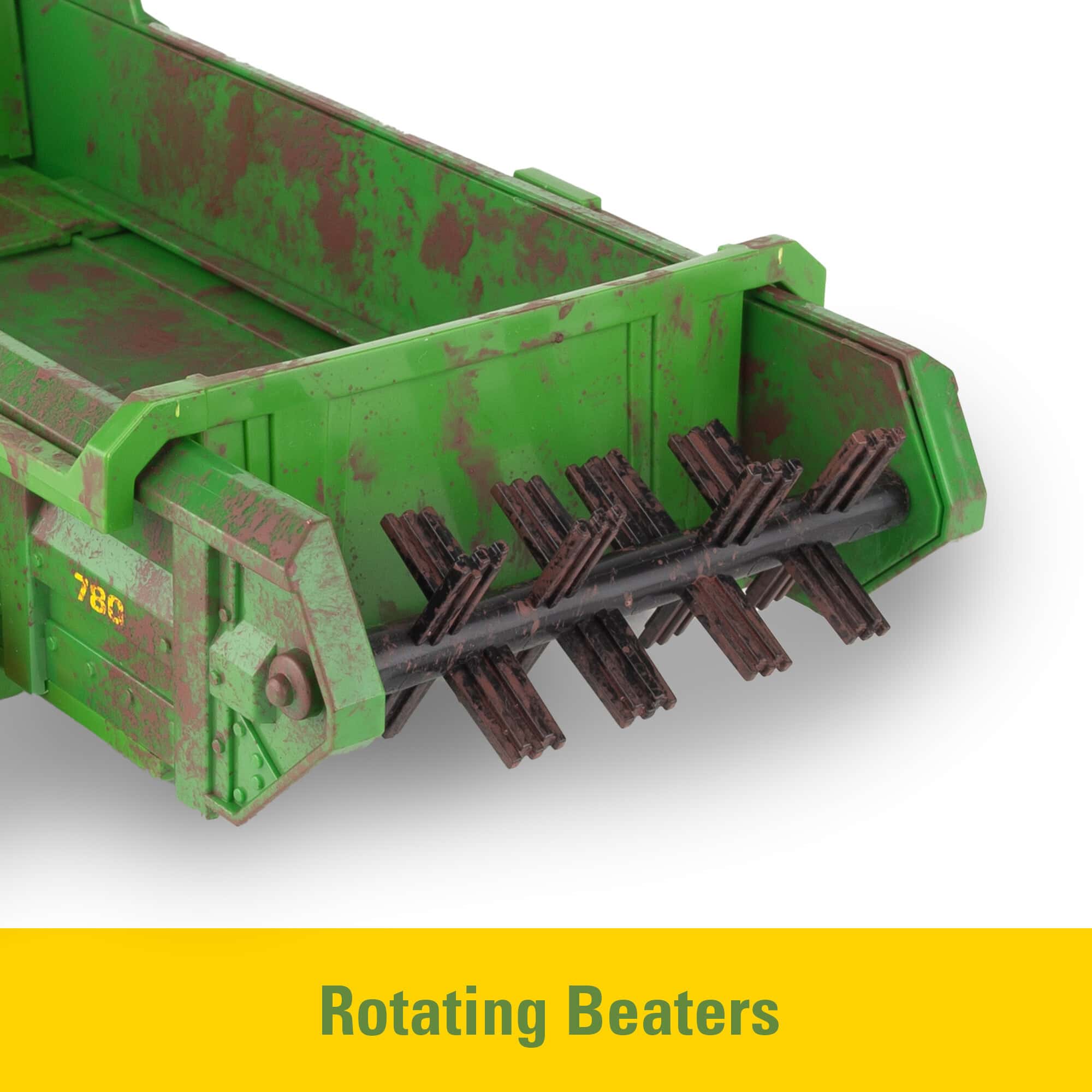 1/16 ERTL Big Farm John Deere 6210R Tractor with Loader & "Dirty" 780 Hydra Push Spreader - Image 10