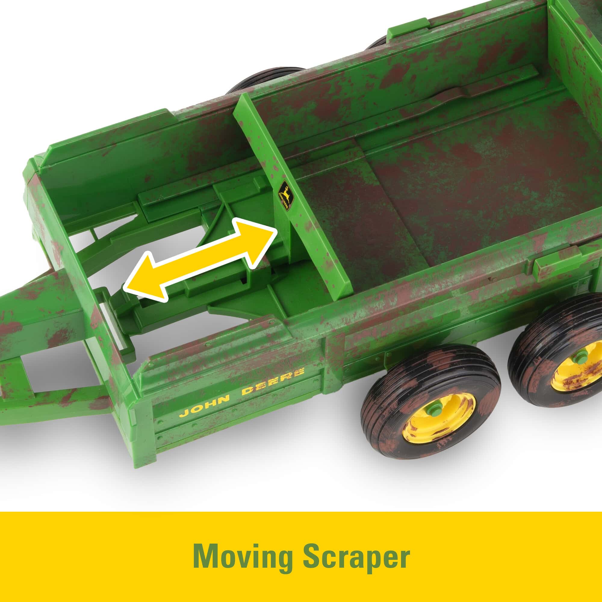 1/16 ERTL Big Farm John Deere 6210R Tractor with Loader & "Dirty" 780 Hydra Push Spreader - Image 12