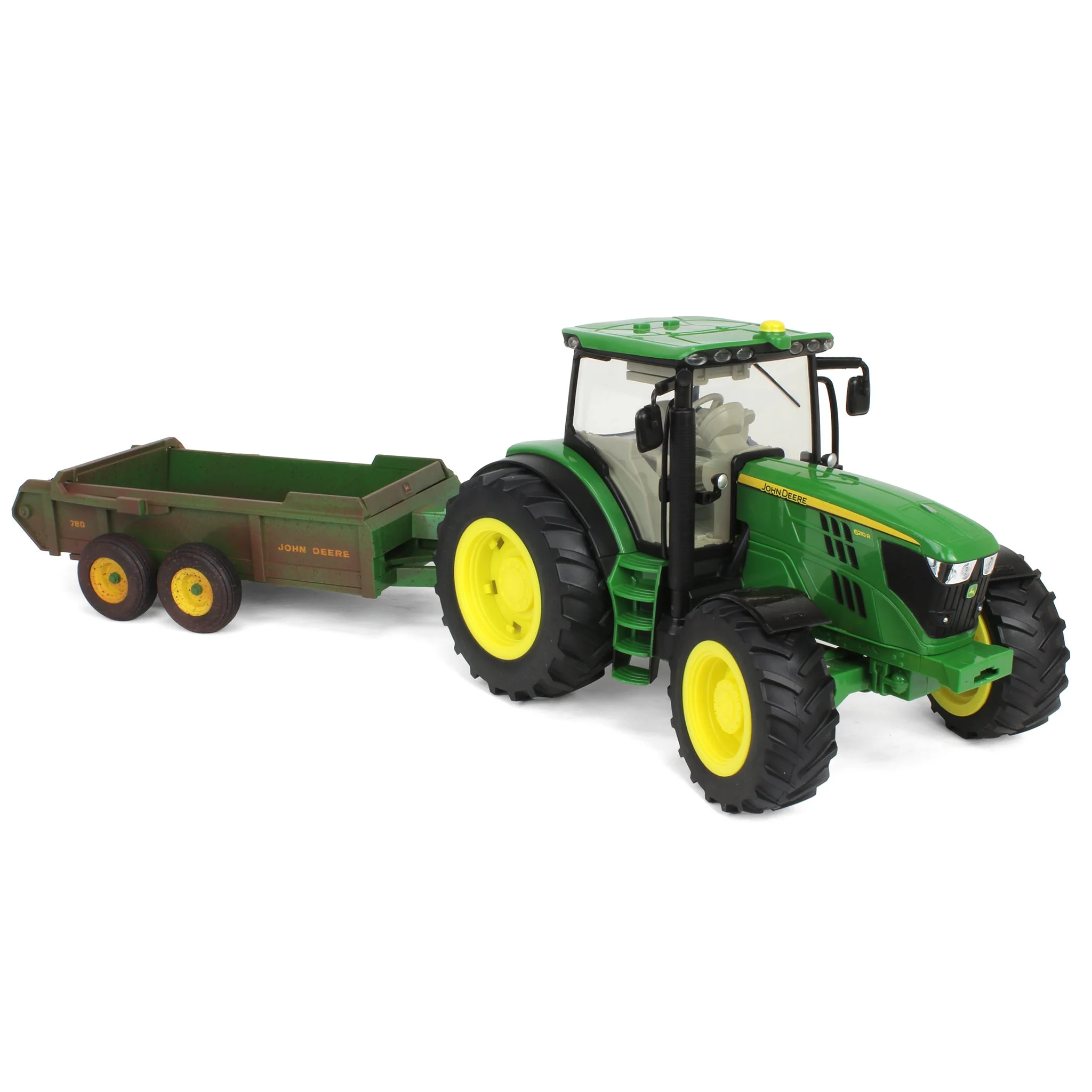1/16 ERTL Big Farm John Deere 6210R Tractor with Loader & "Dirty" 780 Hydra Push Spreader - Image 7
