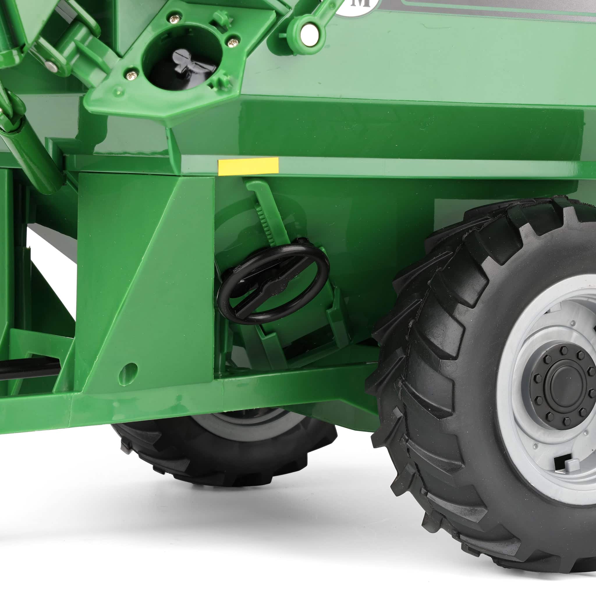 1/16 ERTL Big Farm John Deere 7430 Toy Tractor with J&M 875 Grain Cart - Image 7