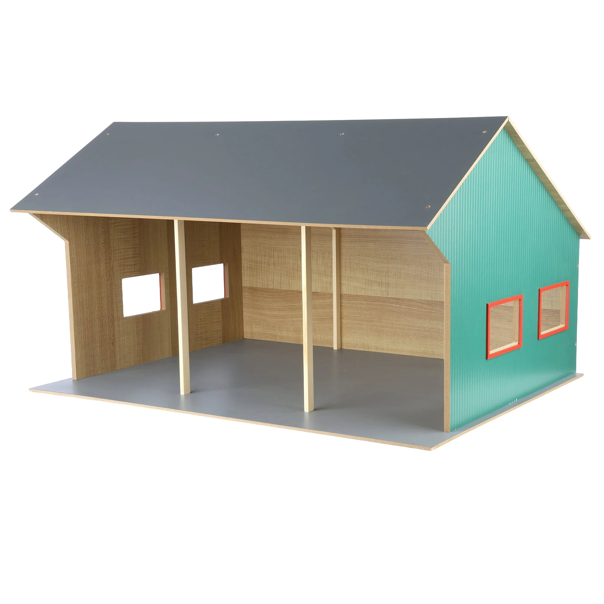 1/16 Farm Machinery 3 Bay Shed with High Roof - Image 2