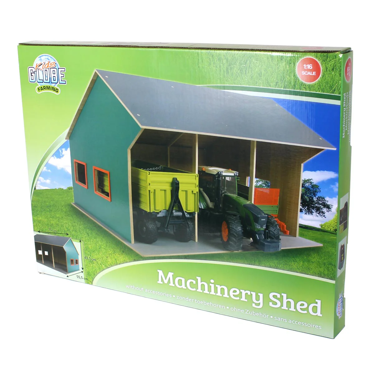 1/16 Farm Machinery 3 Bay Shed with High Roof - Image 7