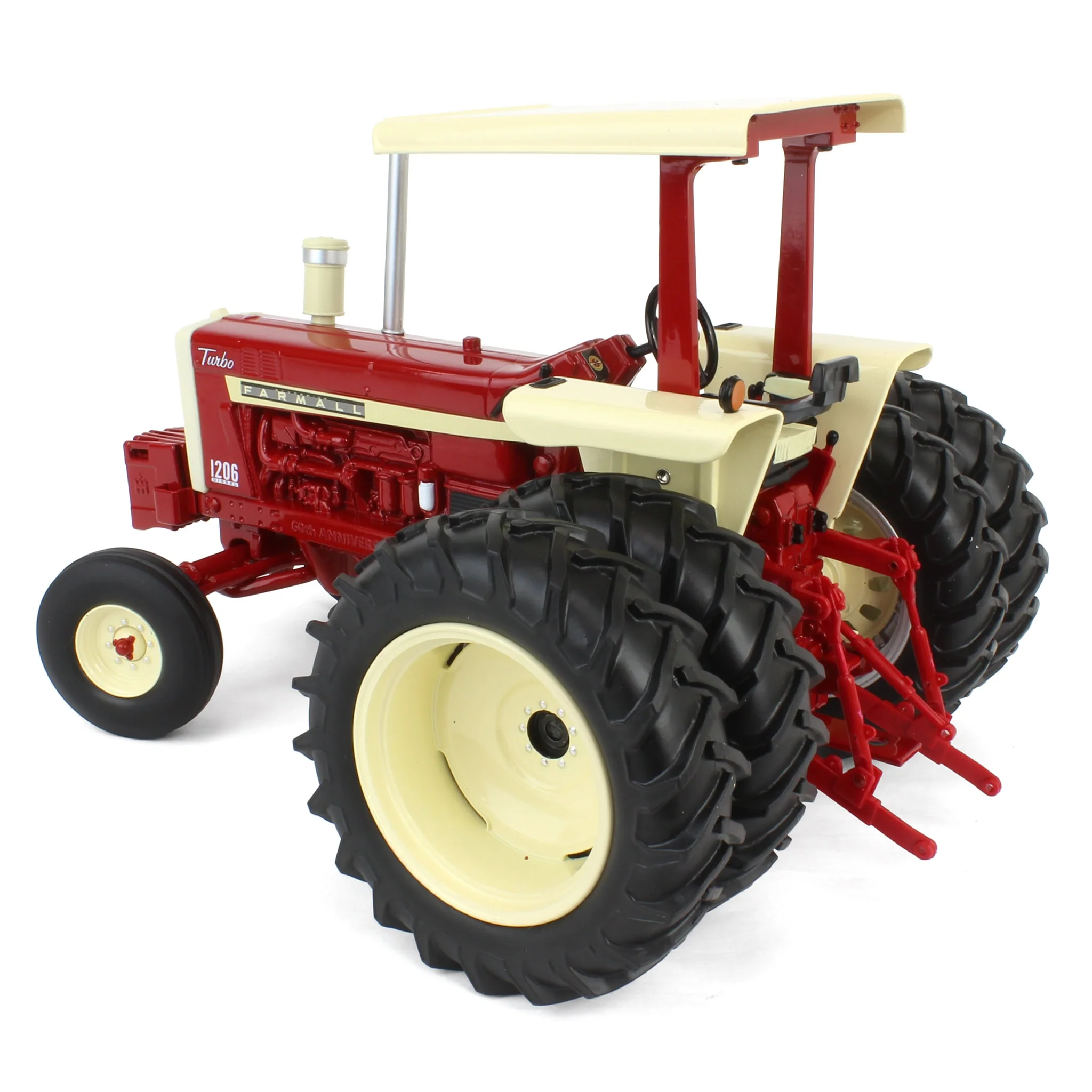 1/16 Farmall 1206 Tractor with Rear Duals & Canopy, 60th Anniversary Edition, ERTL Prestige Collection - Image 4