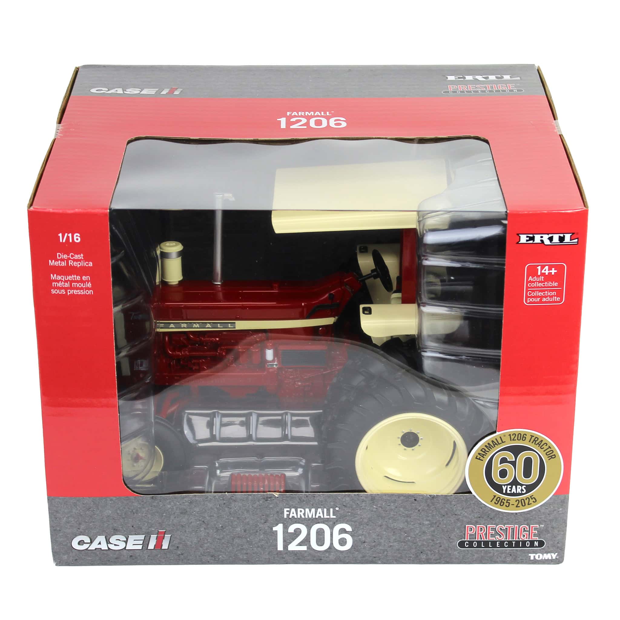 1/16 Farmall 1206 Tractor with Rear Duals & Canopy, 60th Anniversary Edition, ERTL Prestige Collection - Image 7