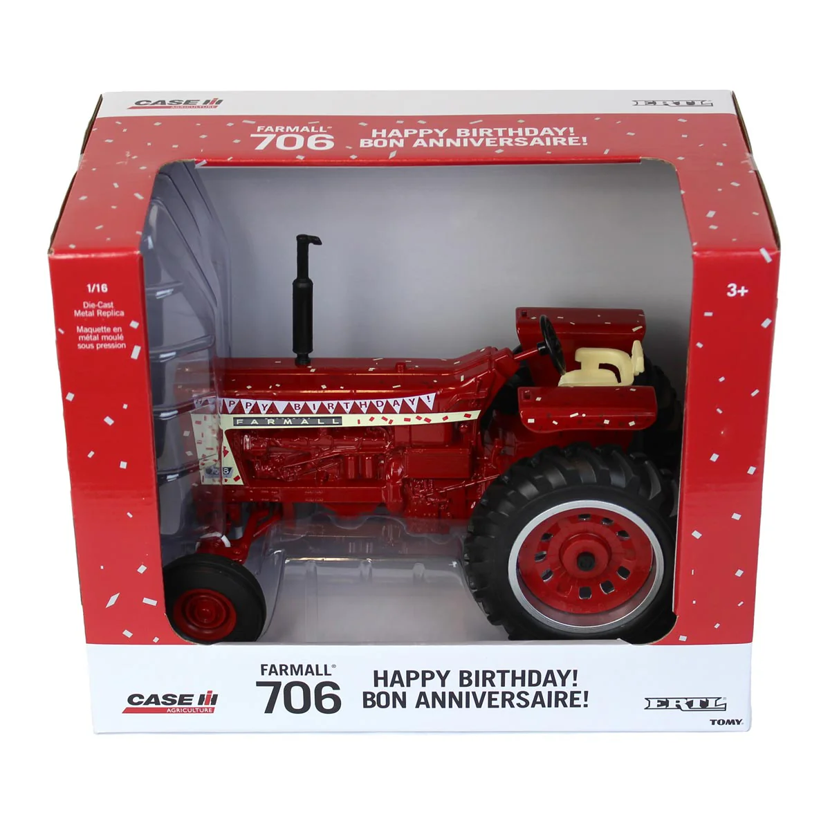 1/16 IH Farmall 706 Tractor with "Happy Birthday" Graphics by ERTL - Image 5