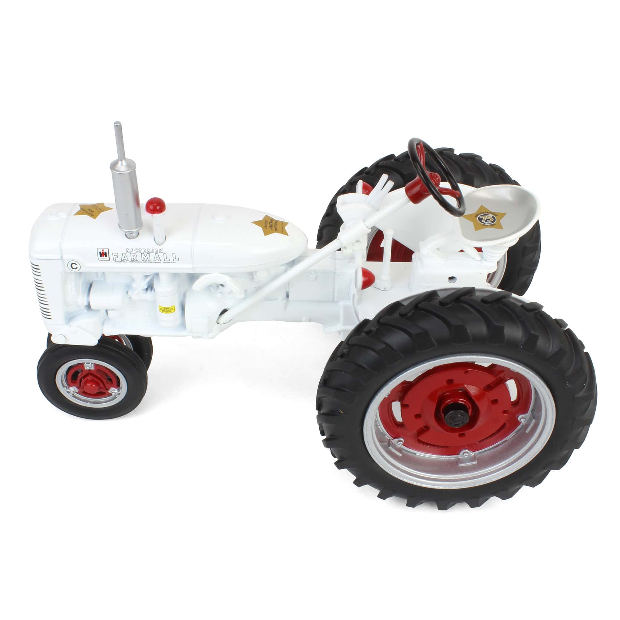 1/16 Farmall C White Demonstrator Tractor by ERTL, 75th Anniversary - Image 5