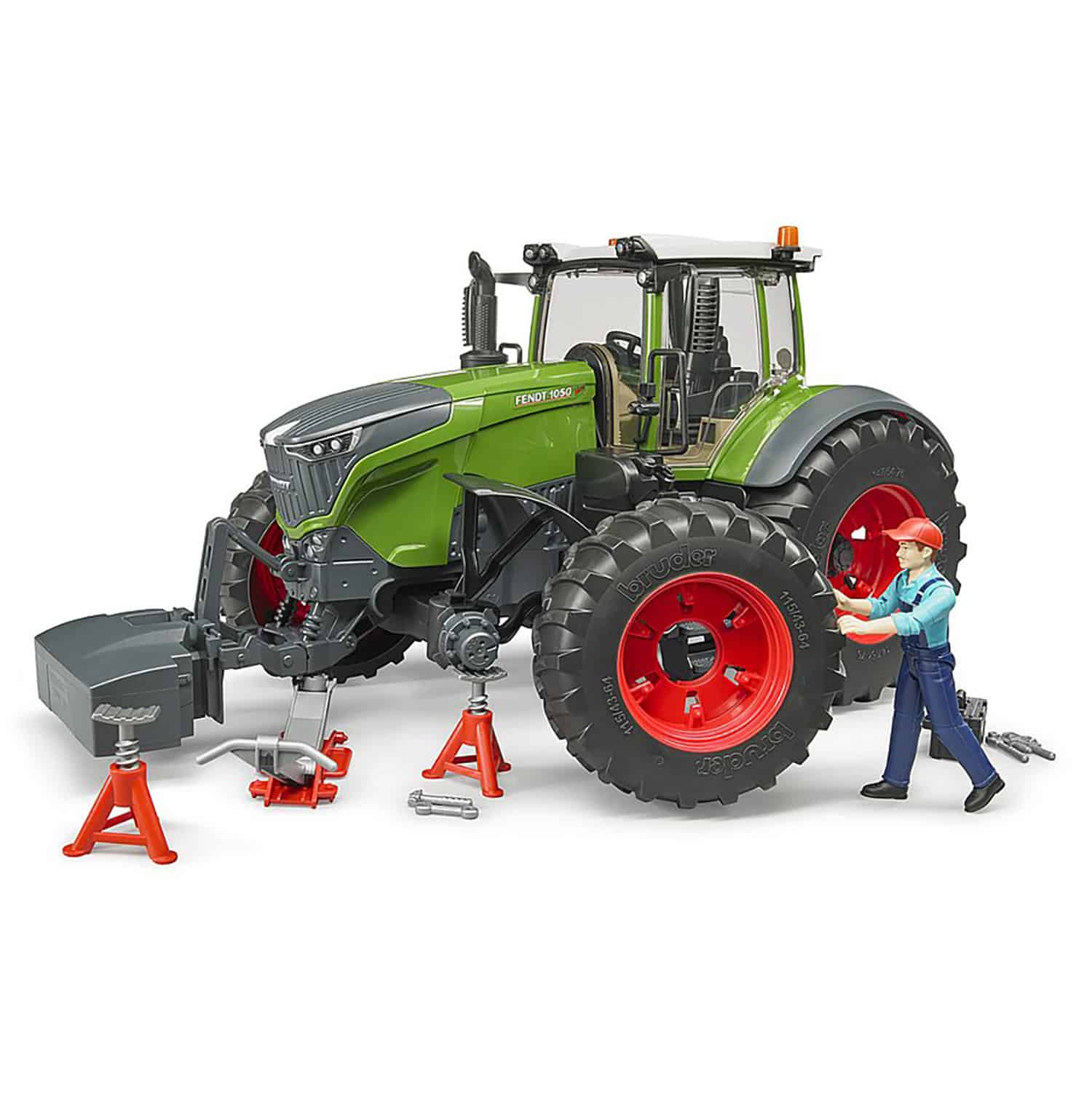 1/16 Fendt 1050 Vario with Mechanic and Shop Tools by Bruder - Image 3