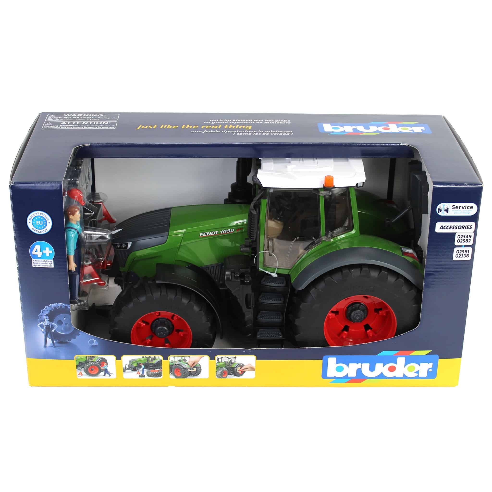 1/16 Fendt 1050 Vario with Mechanic and Shop Tools by Bruder - Image 4