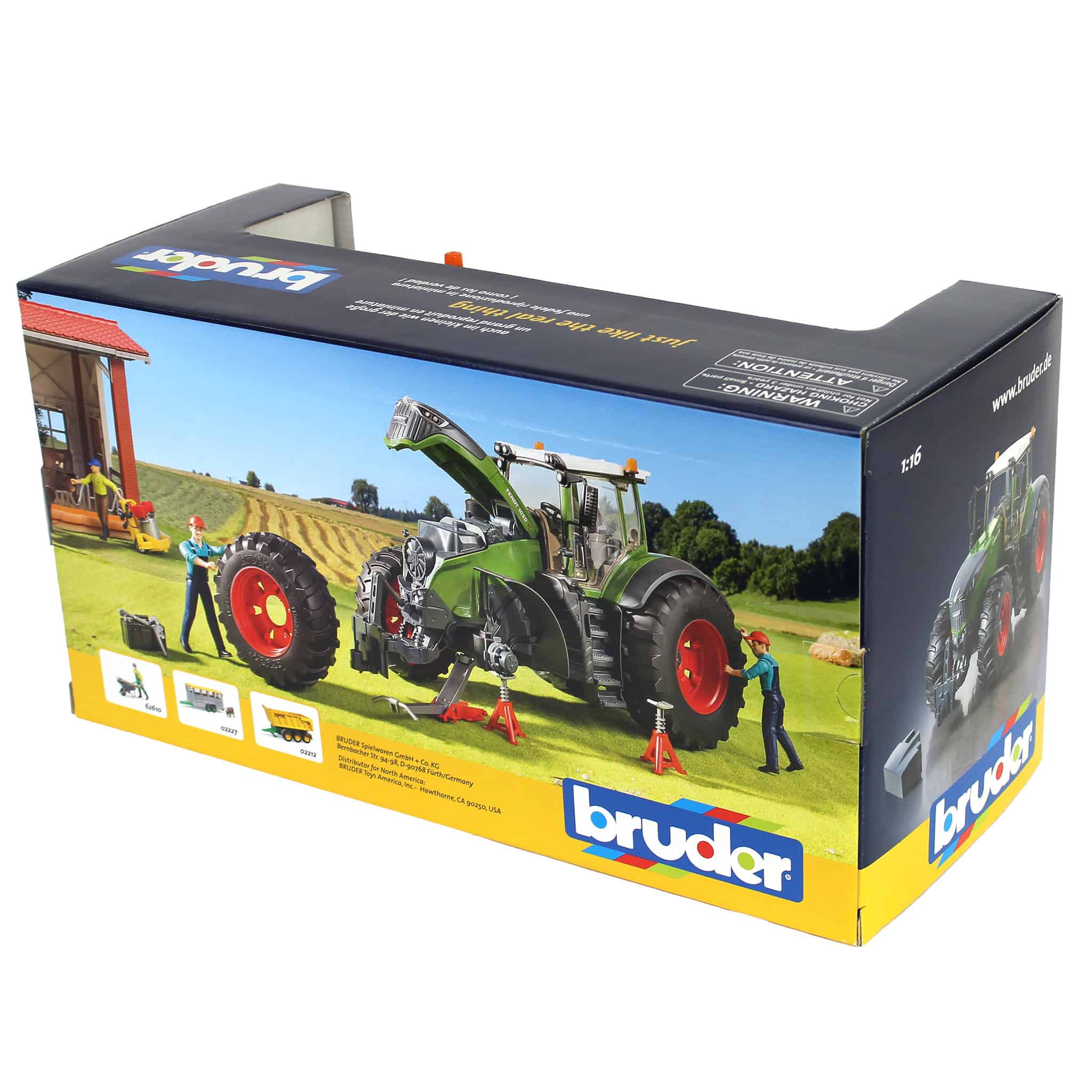 1/16 Fendt 1050 Vario with Mechanic and Shop Tools by Bruder - Image 5