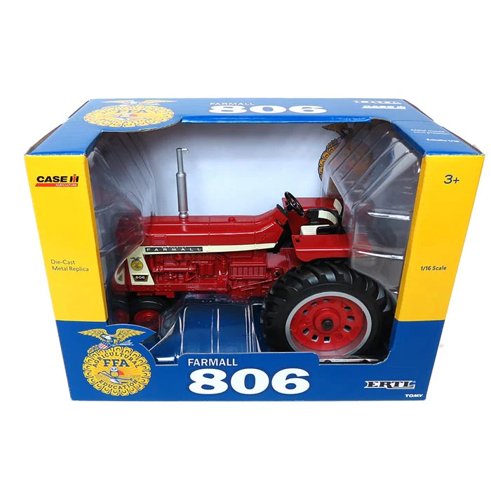 1/16 IH Farmall 806 Diesel Tractor with Narrow Front & FFA Logo - Image 2