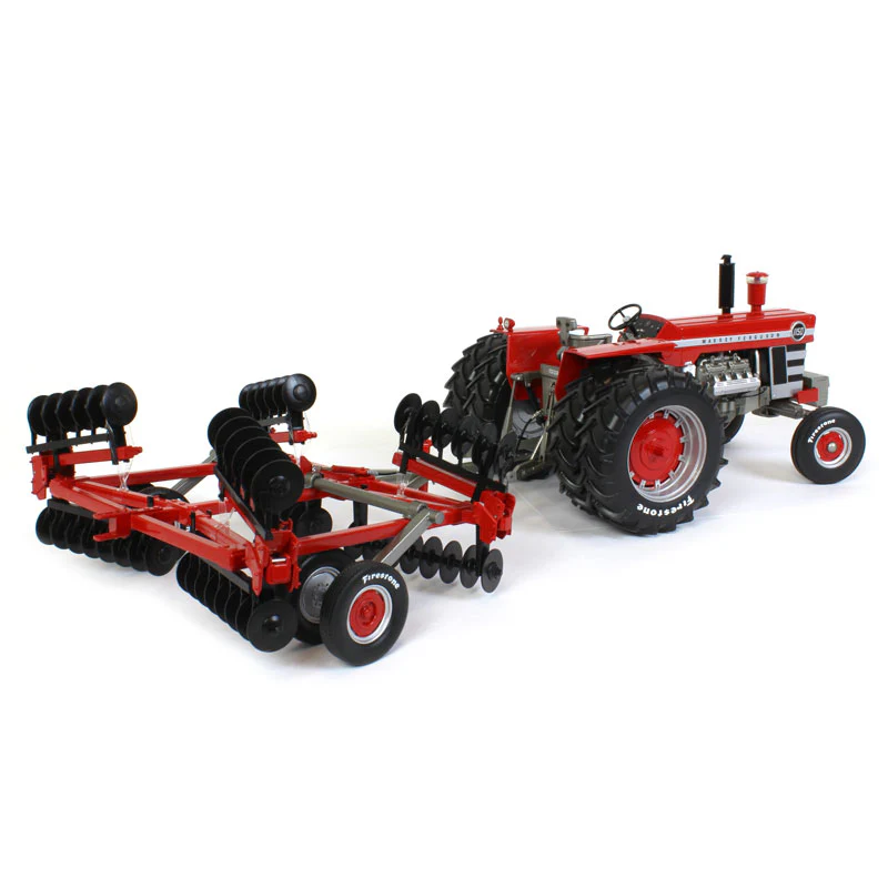 1/16 Massey Ferguson 1150 Diesel Tractor with Duals and Pull Disc Attachment, Firestone Series - Image 2