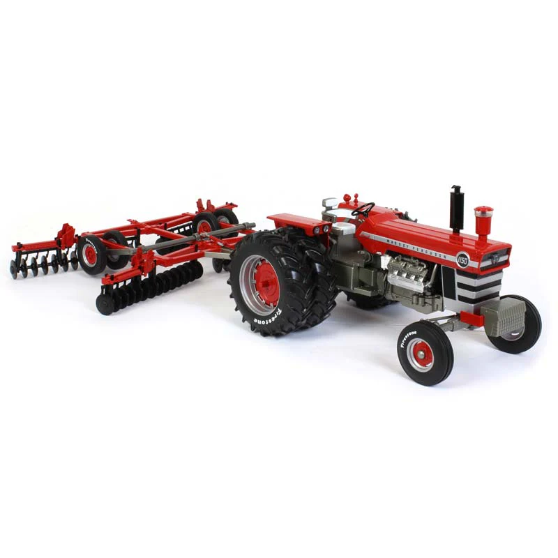 1/16 Massey Ferguson 1150 Diesel Tractor with Duals and Pull Disc Attachment, Firestone Series - Image 3