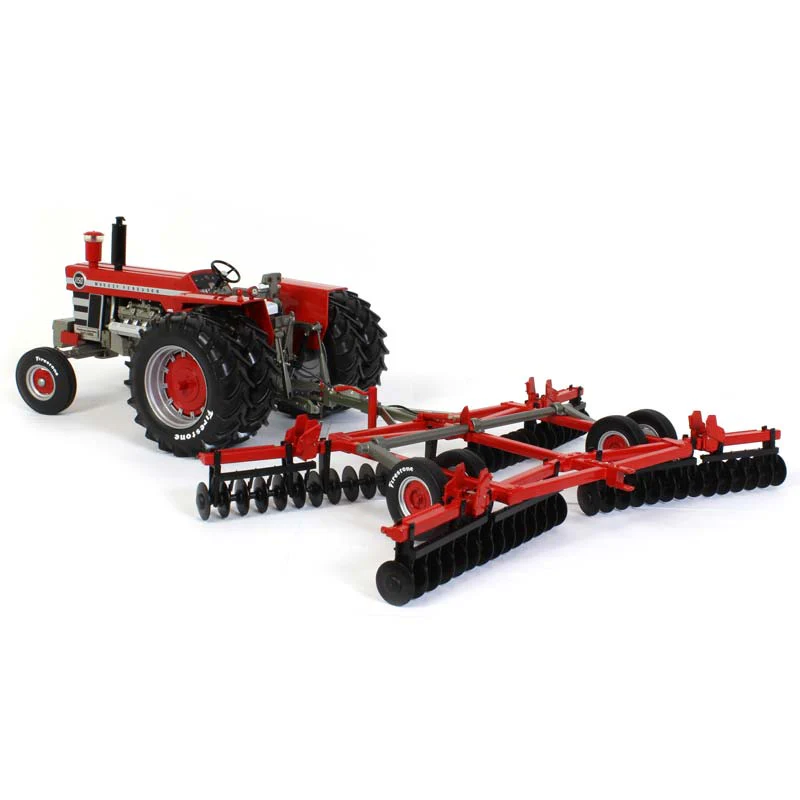 1/16 Massey Ferguson 1150 Diesel Tractor with Duals and Pull Disc Attachment, Firestone Series - Image 4