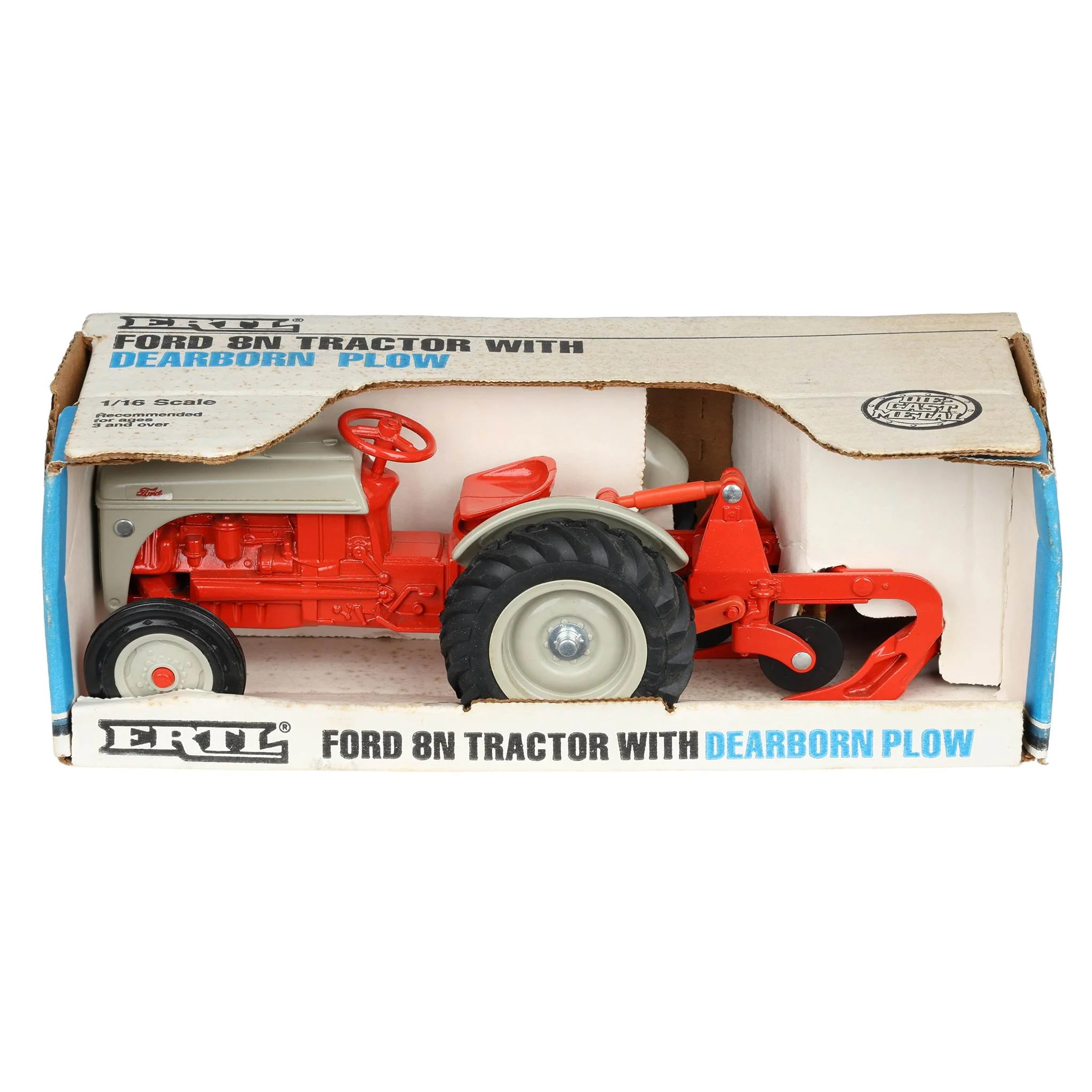 1/16 Ford 8N Tractor with 2 Bottom Dearborn Plow by ERTL - Image 6