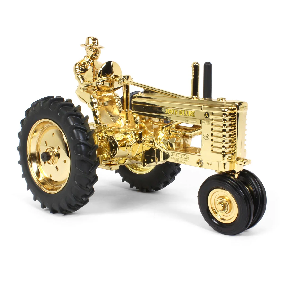 1/16 GOLD John Deere Model A with Driver, Top 100 Toys of the Century by ERTL - Image 3