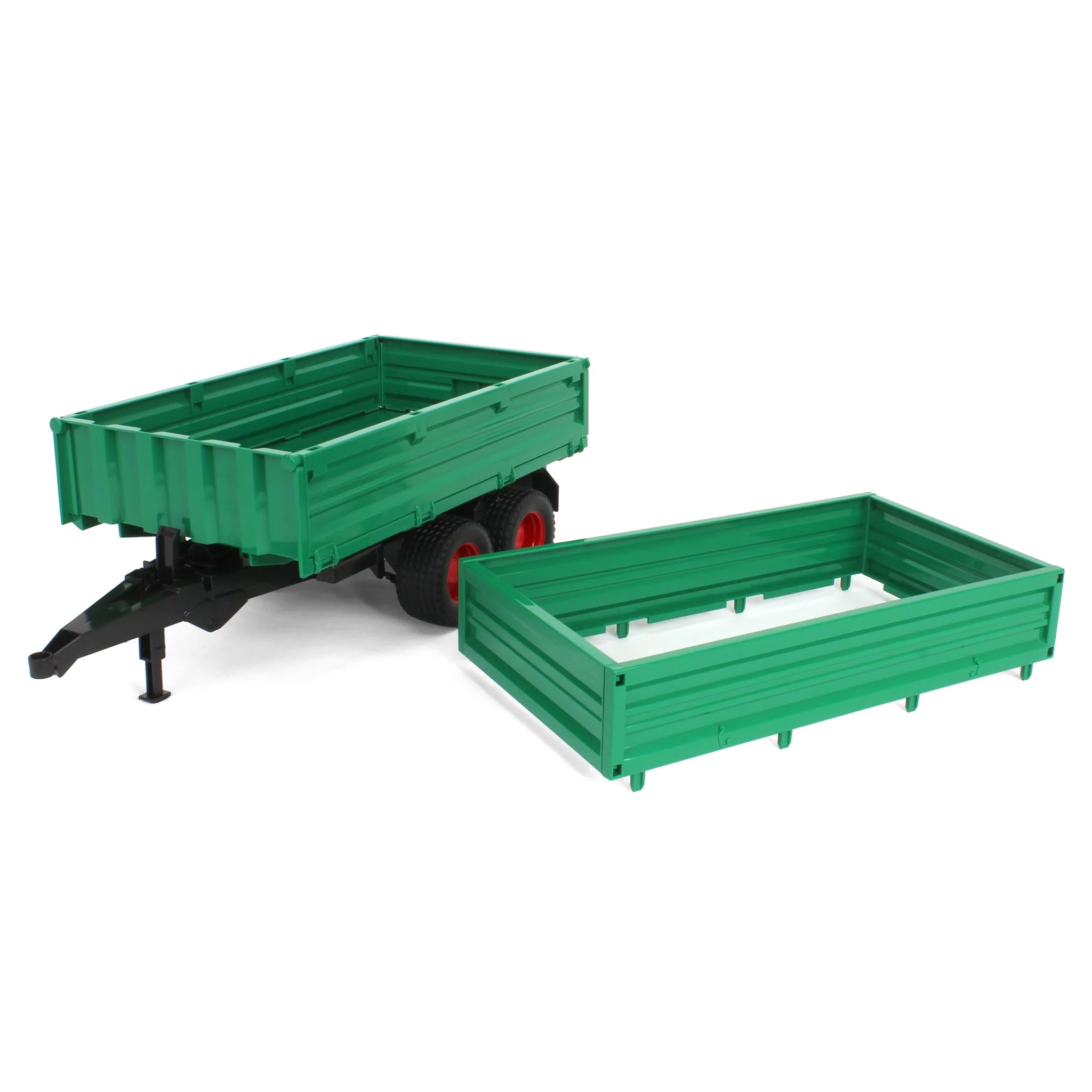 1/16 Green Tandem Axle Trailer by Bruder - Image 3