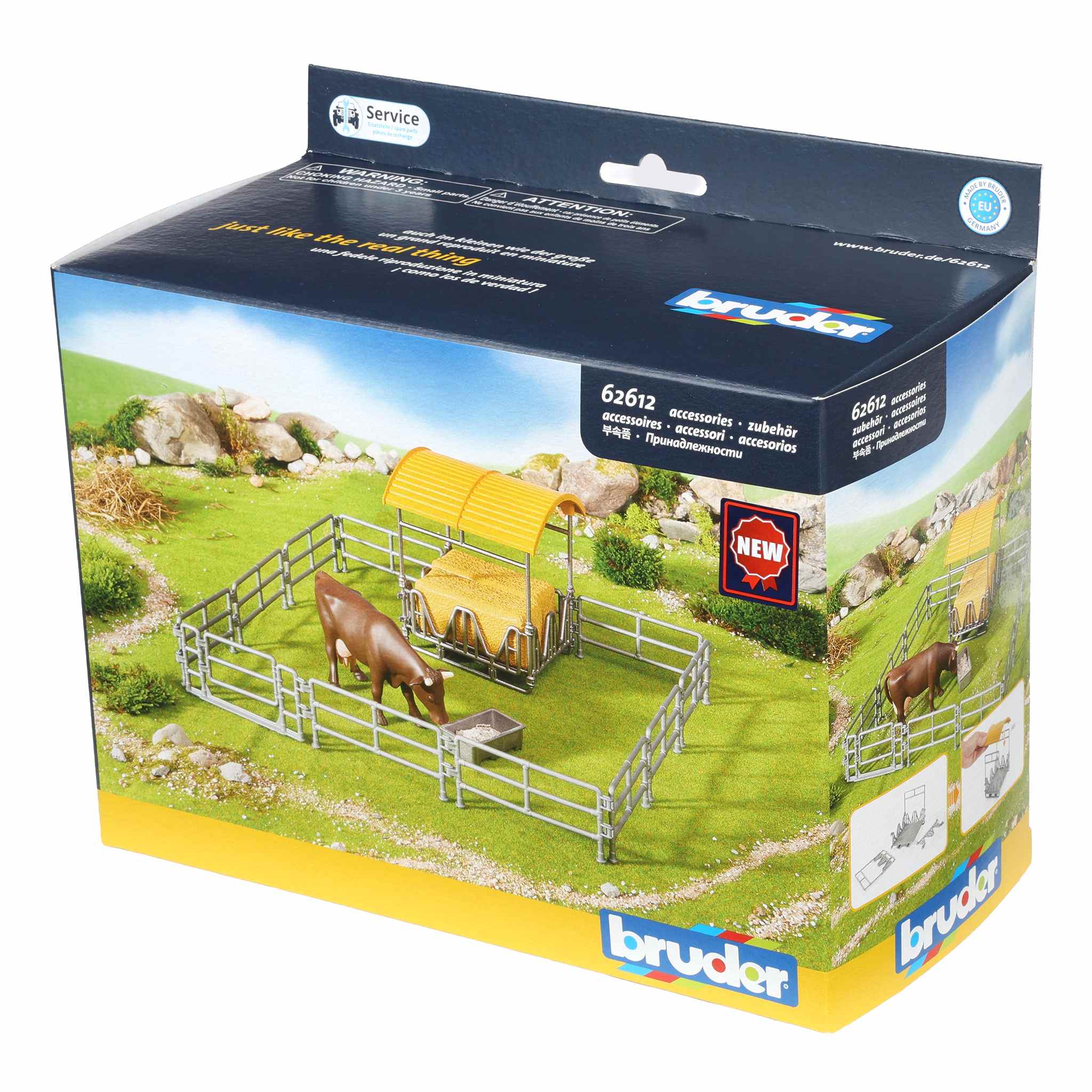 1/16 Hay Rack with Fence & Trough by Bruder - Image 4