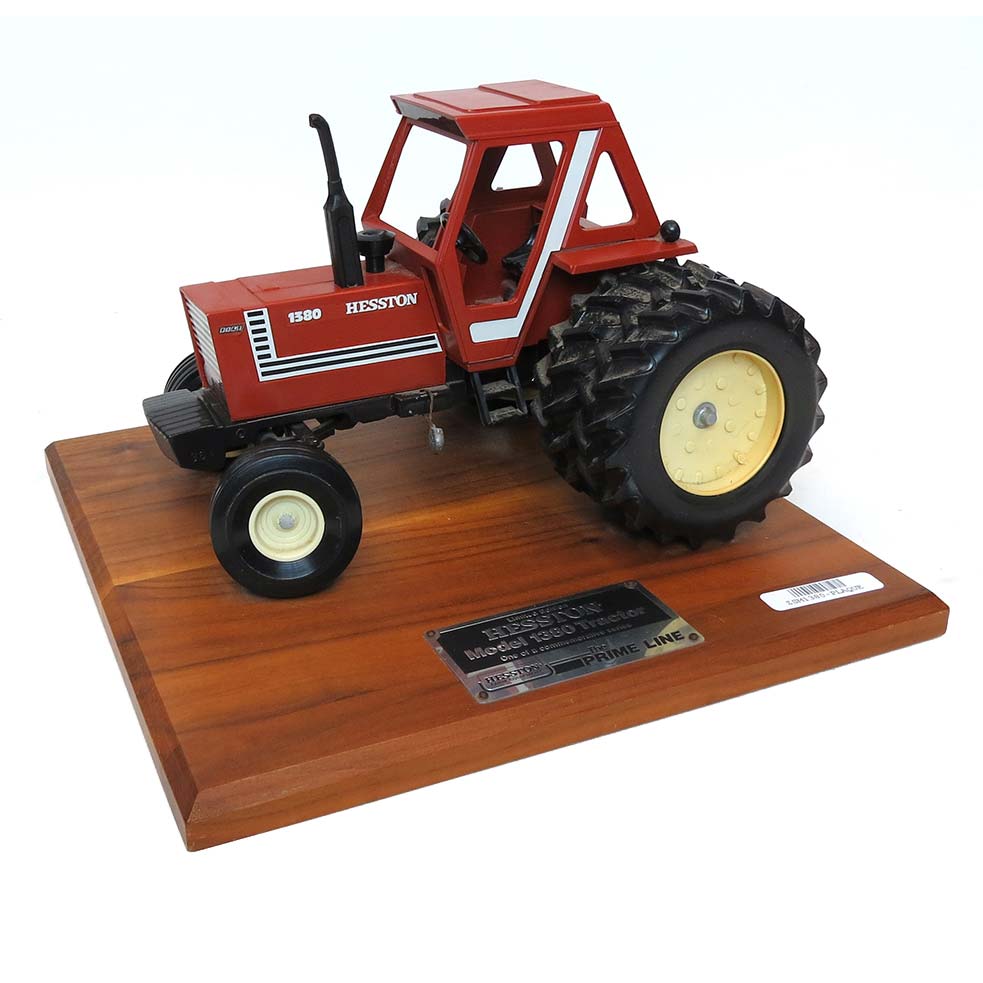 1/16 Hesston 1380 Tractor with Cab & Duals on Plaque by Scale Models