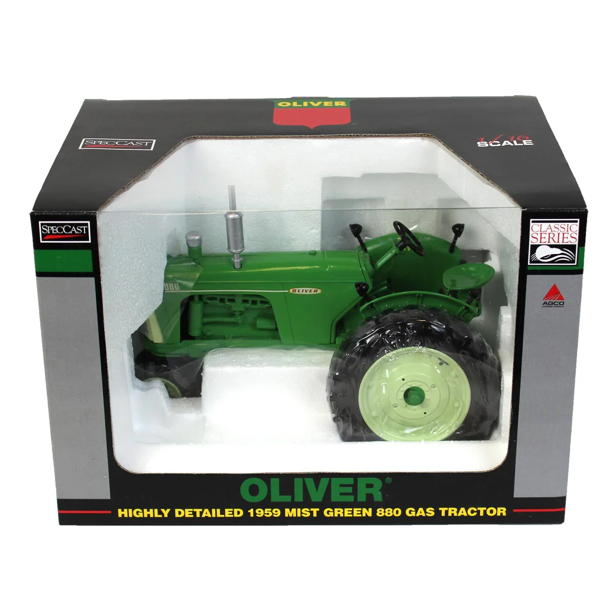 1/16 High Detail 1959 Mist Green Oliver 880 Gas Narrow Front Tractor by SpecCast - Image 5