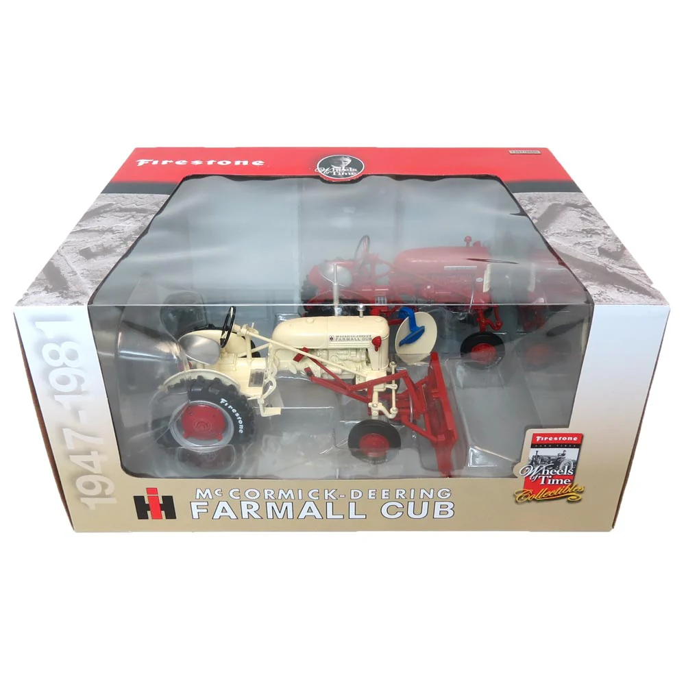 Set of (2) 1/16 IH McCormick Farmall Cubs with Firestone Tires - Image 2