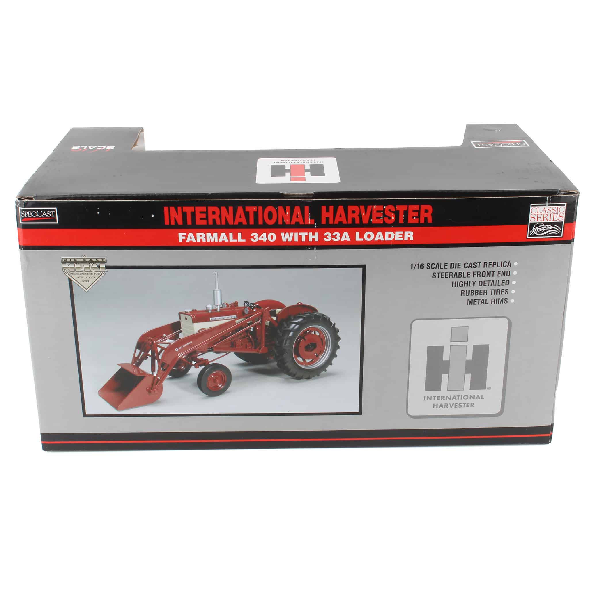 1/16 High Detail International Harvester McCormick Farmall 340 Tractor with 33A Loader by SpecCast - Image 2