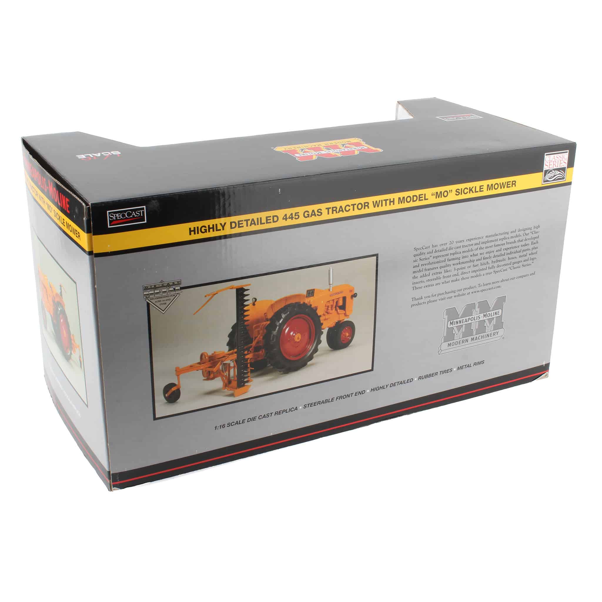1/16 High Detail Minneapolis Moline 445 Narrow Front with Sickle Bar Mower - Image 2