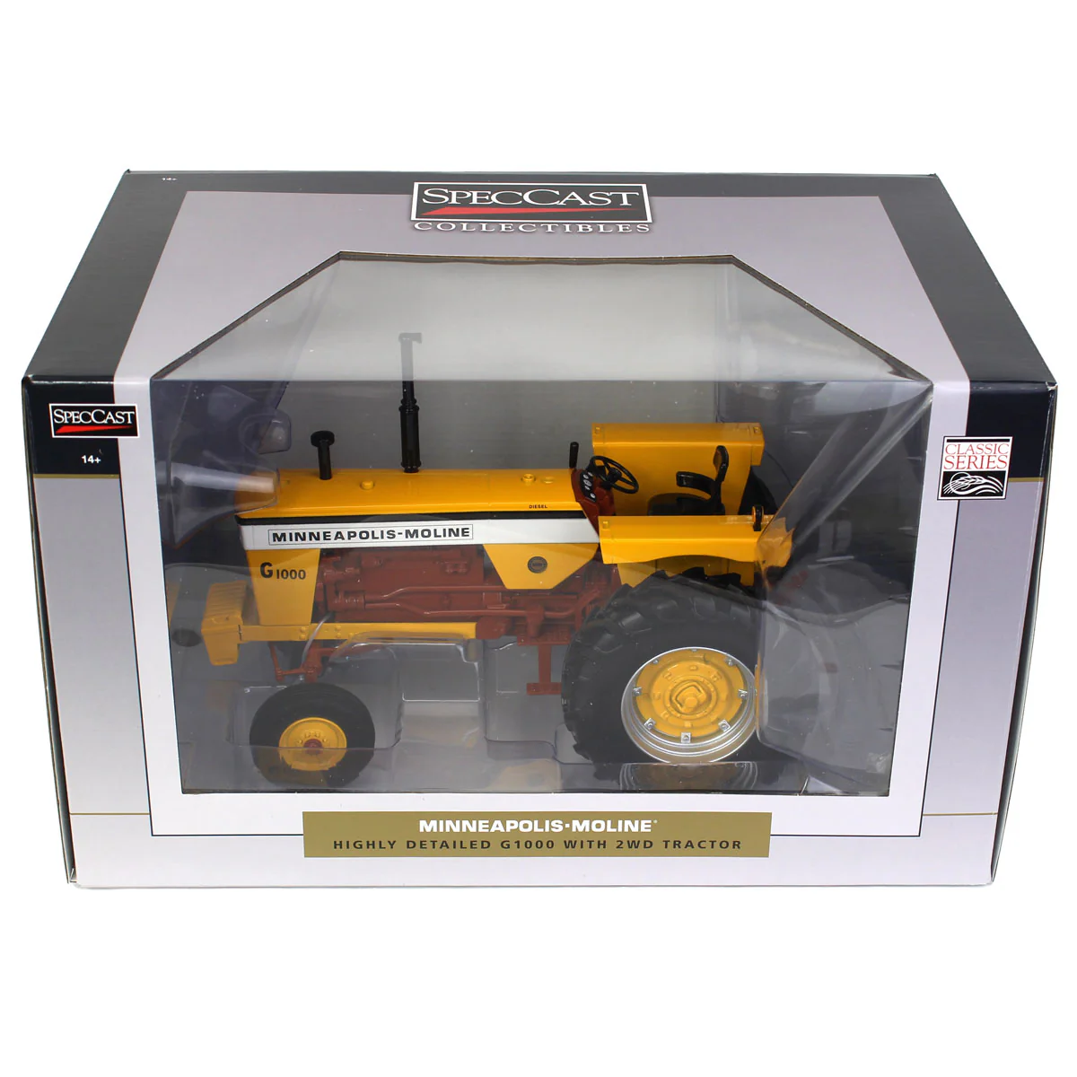 1/16 Minneapolis Moline G1000 Wide Front Tractor with Brown Belly by SpecCast - Image 6