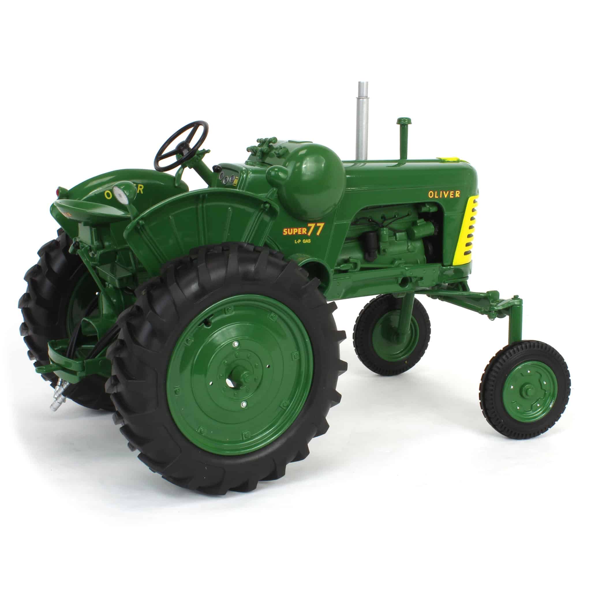 1/16 Oliver Super 77 High Crop LP-Gas Tractor with Green Wheels by SpecCast - Image 3