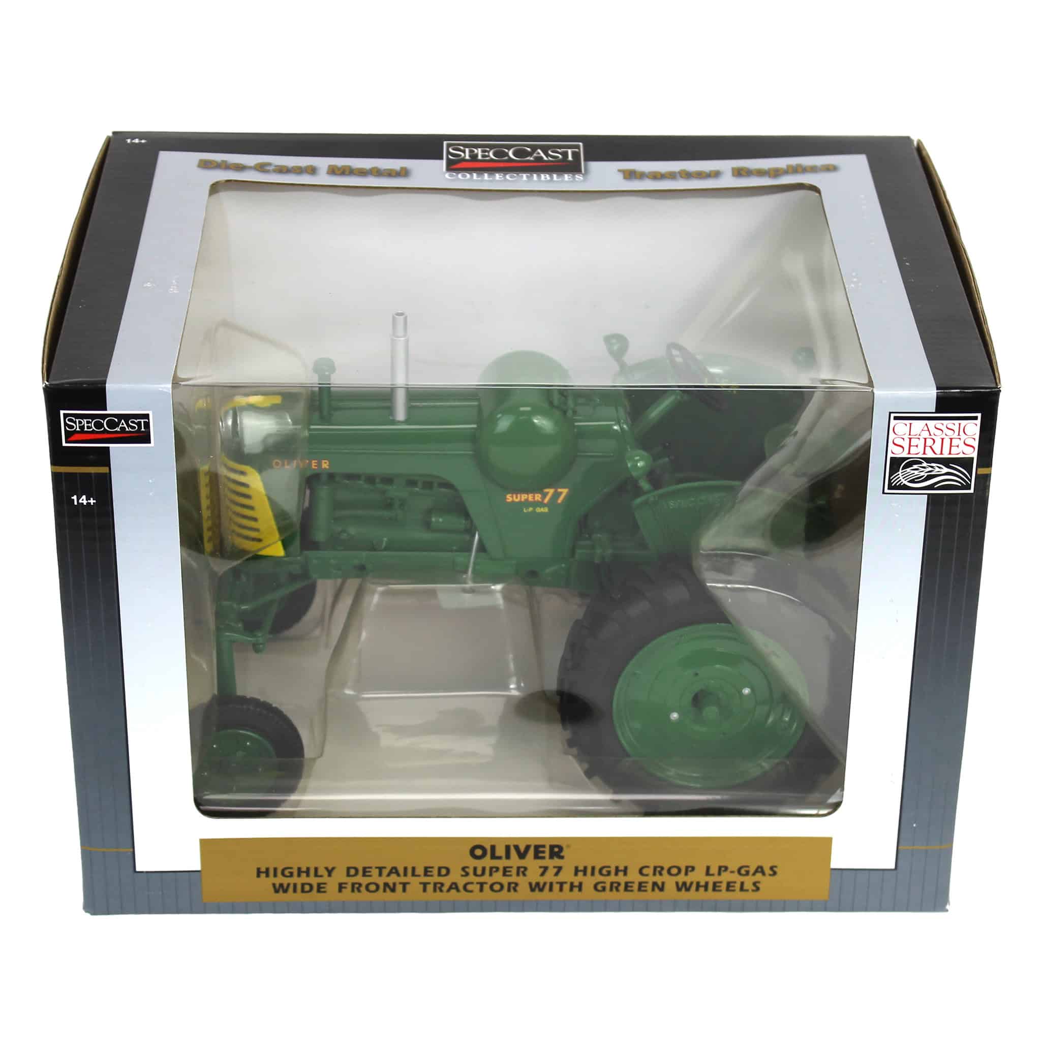 1/16 Oliver Super 77 High Crop LP-Gas Tractor with Green Wheels by SpecCast - Image 5